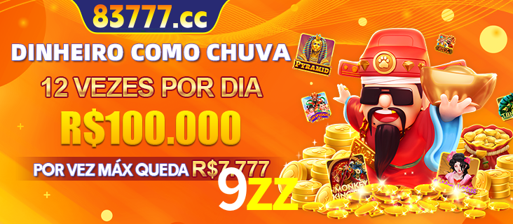 Banner do programa de recompensas Recomende para amigos do 9zz, detalhando os bônus por convidar amigos, com prêmios que chegam a R$288.888.
